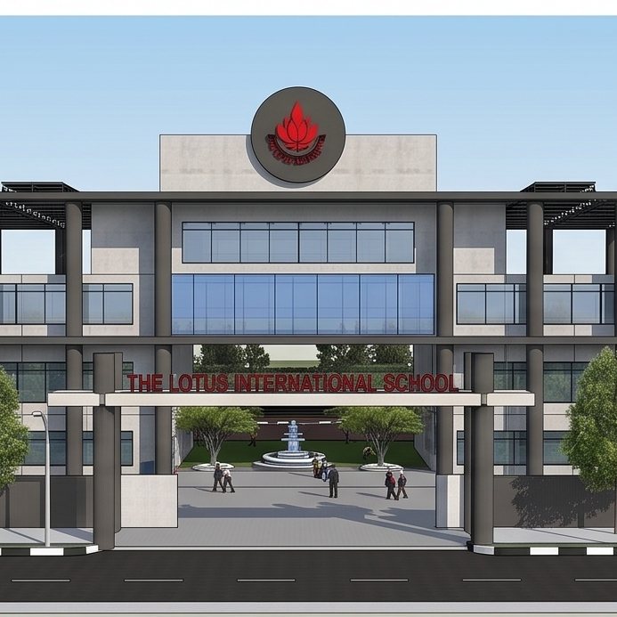 Institutional - school front elevation